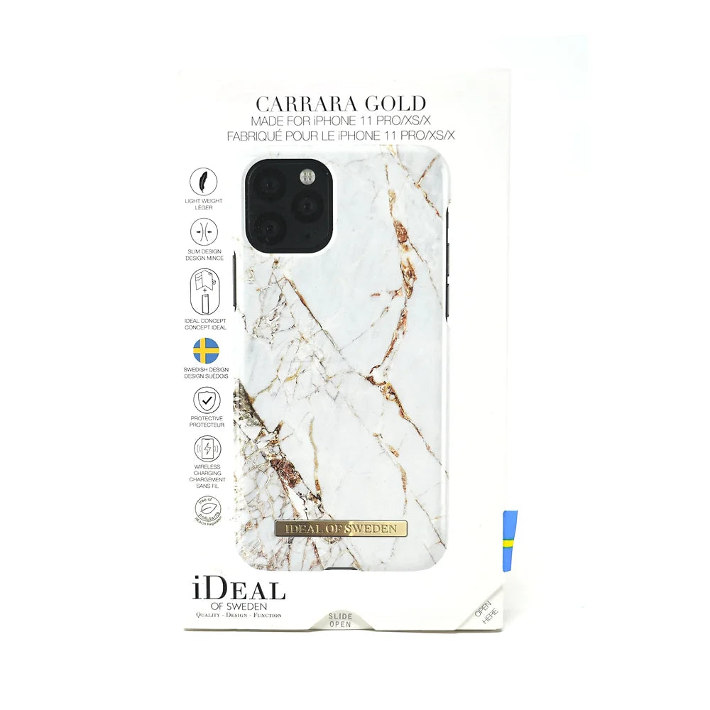 Marble White Gold Iphone 11 Pro XS X Cover